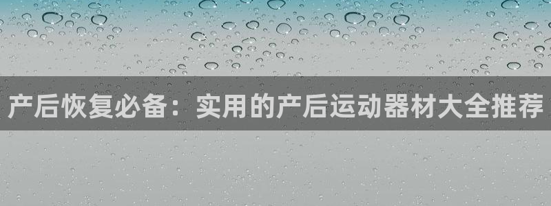 zoty中欧体育官方正版app新能源：产后恢复必备：实用的产